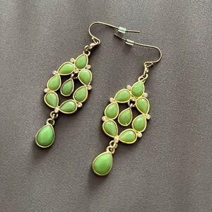 Green earrings